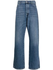 Alexander McQueen jean ample à empiècements - Bleu