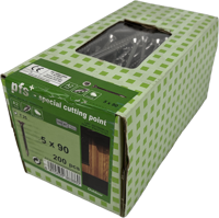 Pgb-Europe pfs+ | rvs spaanplaatschroef pfs+ vzk-t tx25 ø 5,0x90 a2 - 200 stuks - pfwvtga00005000903