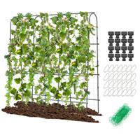 179 x 180 cm Gebogen Tuinrek voor Klimplanten U-Vormig Rek voor Verhoogde Tuin Steunframe voor Groenten Fruit en Bloemen