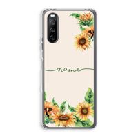 Zonnebloemen: Sony Xperia 10 III Transparant Hoesje