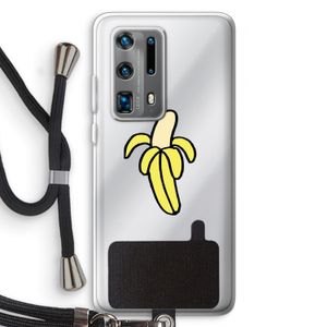 Banana: Huawei P40 Pro Plus Transparant Hoesje met koord