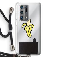 Banana: Huawei P40 Pro Plus Transparant Hoesje met koord