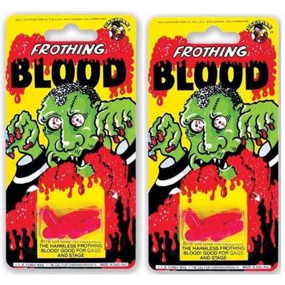 24x stuks horror kunstbloed capsules - voor in de mond - Nepbloed - Halloween