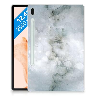 Tablethoes Samsung Galaxy Tab S7FE Painting Grey Tablethoes Samsung Galaxy Tab S7FE Painting Grey