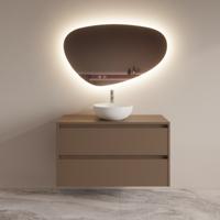 Badmeubelset BWS Riga Met Topplaat 100 cm Latte Boss & Wessing