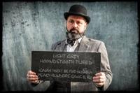 3-delig Tweed Pak Houndstooth Lichtgrijs | Peaky Blinders