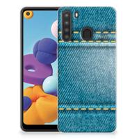 Samsung Galaxy A21 | Sillicone Back Cover | Jeans