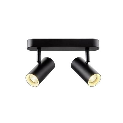 SLV OpbouwspotNoblo zwart 2-lichts 3000K - 1008713