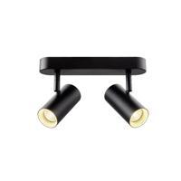SLV OpbouwspotNoblo zwart 2-lichts instelbaar - 1008707