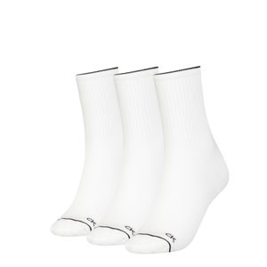 Calvin Klein Dames Sokken Athleisure 3-pack Wit-One Size (37-41)