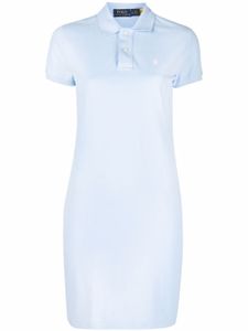 Polo Ralph Lauren robe courte à logo Polo Pony brodé - Bleu