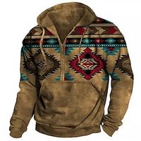 Voor heren Hoodie met volledige rits Stoppen Geel Rood blauw Bruin Bruin 2 Capuchon Grafische prints Vetoketju Afdrukken Casual Dagelijks Sport 3D-afdrukken Streetwear Ontwerper Basic Lente Herfst Lightinthebox - thumbnail