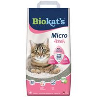 Biokat's Micro Fresh kattenbakvulling 2 x 14 liter - thumbnail
