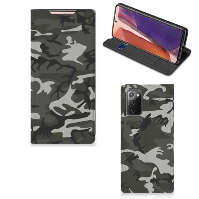 Samsung Galaxy Note20 | Hoesje met Magneet | Army Light