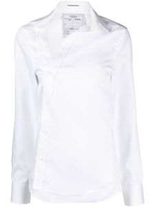 HODAKOVA chemise en popeline à design asymétrique - Blanc