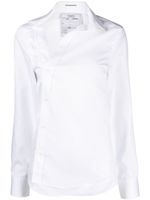 HODAKOVA chemise en popeline à design asymétrique - Blanc