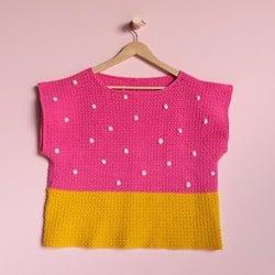 Yarn and Colors &apos;Baby You Look Fabulous&apos; Top Haakpakket S 2 Girly Pink