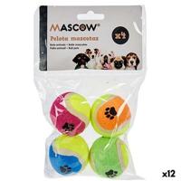 Hondenspeelgoed Mascow Multicolour Polyethyleen Polypropyleen ABS 12 x 17,5 x 4,5 cm 12,5 x 17,5 x 4,5 cm Bal Ø 4,5 cm (12 Stuks