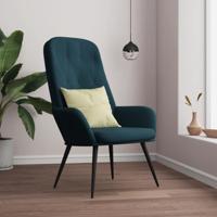 Relaxstoel fluweel blauw Relaxstoel fluweel blauw