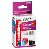 Edding Inktcartridge vervangt Canon PG-540 XL Compatibel Zwart EDD-377 18-377 - thumbnail