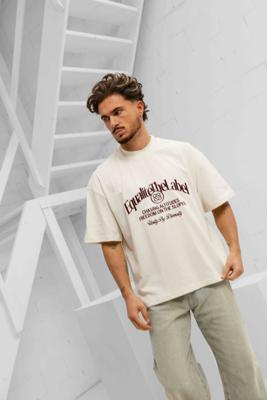 Equalité Jules Boxy T-Shirt Heren Gebroken Wit - Maat XS - Kleur: Gebroken Wit | Soccerfanshop