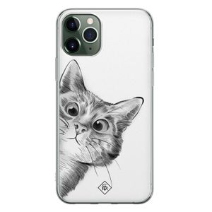 iPhone 11 Pro Max siliconen hoesje - Peekaboo