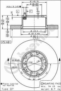 Brembo Remschijven 08.6923.20