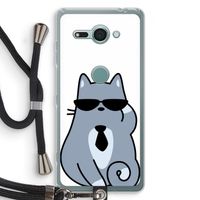 Cool cat: Sony Xperia XZ2 Compact Transparant Hoesje met koord
