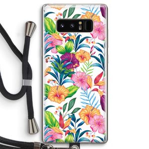 Tropisch 2: Samsung Galaxy Note 8 Transparant Hoesje met koord