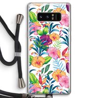 Tropisch 2: Samsung Galaxy Note 8 Transparant Hoesje met koord