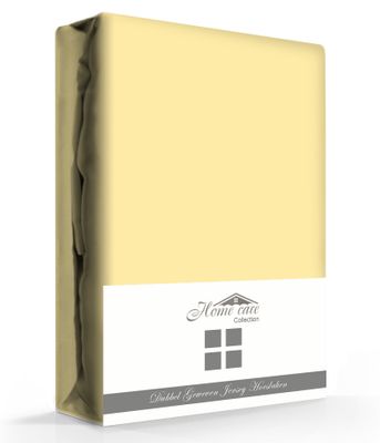 Dubbel Geweven Hoeslaken Geel Home Care -160/180 x 200/220 cm