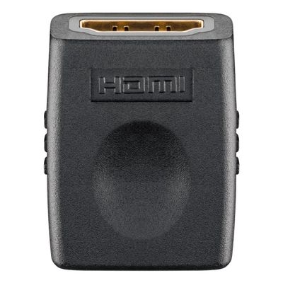 Goobay Adapter HDMI F/HDMI F - 4K Ultra HD 2160p - Gold plated