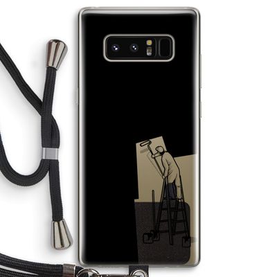 Musketon Painter: Samsung Galaxy Note 8 Transparant Hoesje met koord
