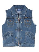 Mini Rodini gilet en jean - Bleu