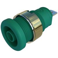 SKS Hirschmann SEB 2610 F4,8 Veiligheids-labconnector, female Bus, inbouw verticaal Stift-Ø: 4 mm Groen 1 stuk(s)