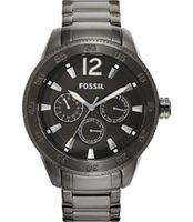 Horlogeband Fossil BQ1165 Roestvrij staal (RVS) Antracietgrijs 22mm