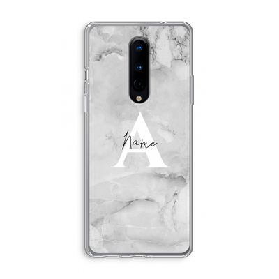 Ivory Marble: OnePlus 8 Transparant Hoesje
