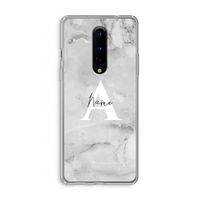 Ivory Marble: OnePlus 8 Transparant Hoesje