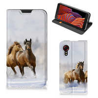 Samsung Galaxy Xcover 5 Hoesje maken Paarden - thumbnail