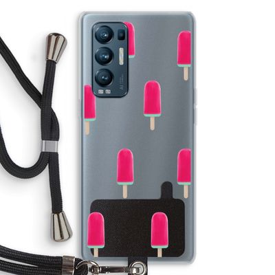 Waterijsje: Oppo Find X3 Neo Transparant Hoesje met koord