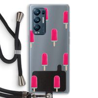 Waterijsje: Oppo Find X3 Neo Transparant Hoesje met koord