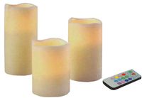 LED Kaarsen "Colour Changing" met afstandsbediening (set 3 st)