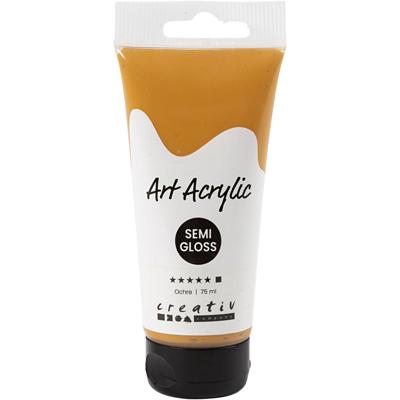 Creativ Company Pigment art acrylverf ochre geel, 75ml