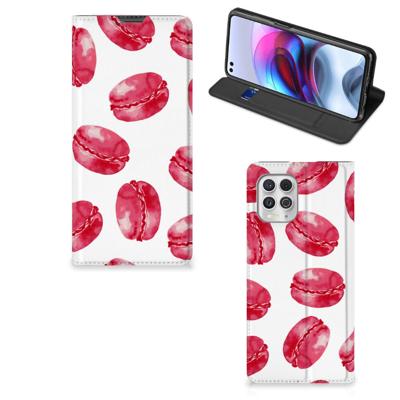 Motorola Moto G100 | Flip Style Cover | Pink Macarons