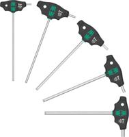 Wera 454/5 hf shk set 1 schroevendraaierset t-greep-schroevendraaier hex-plus met vasthoudfunctie (zwart/groen, 5-delig)