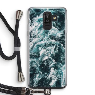 Zee golf: Samsung Galaxy J8 (2018) Transparant Hoesje met koord