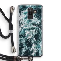 Zee golf: Samsung Galaxy J8 (2018) Transparant Hoesje met koord