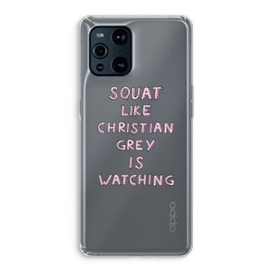 Christian Grey: Oppo Find X3 Pro Transparant Hoesje