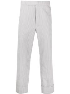 Thom Browne pantalon de costume à rayures - Gris