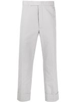 Thom Browne pantalon de costume à rayures - Gris - thumbnail